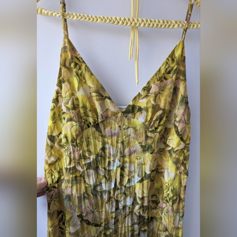 Baum Und Pferdgarten Midi Slip Dress Yellow Floral - Picture 4 of 17